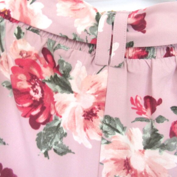 Torrid Pink Flowered Waist Tie Soft, Flowing Pants, Size 3X, 22-24, NWT     K220 - Picture 3 of 9